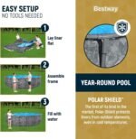 Bestway APX 365 18'x52" Round Above Ground Swimming Pool Set with Pump & Ladder - Image 4