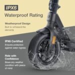 Electric Scooter - VX2 PRO Swiss Engineered Electric Scooters for Adults - 1300W Peak Power 22, 28, 37-Mile Ranges, IPX6 Water Resistant Fast Electric Scooter - 24 Months Support - Image 7