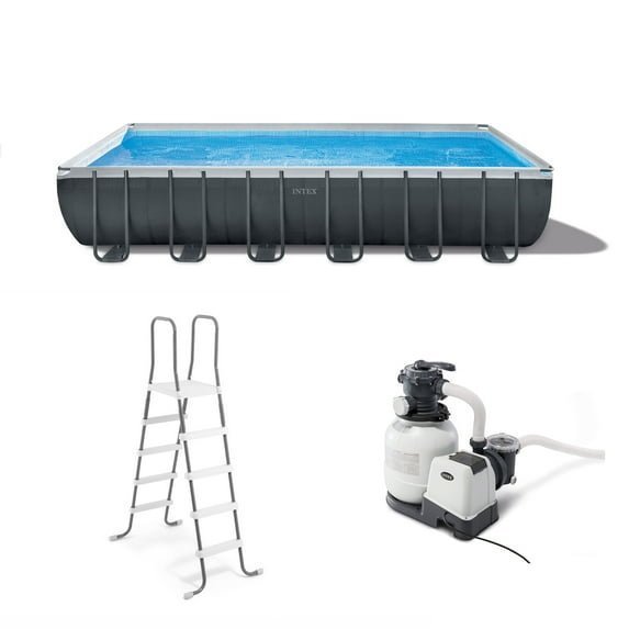 Intex-24-x-12-x-52-Ultra-XTR-Rectangular-Frame-Swimming-Pool-Set-Pump_f2d36e2a-8a05-4380-aa05-95765694e159_1.a2e998c37d0becf2bad4e59e43e6af73.jpg Intex 24' x 12' x 52" Ultra XTR Rectangular Frame Swimming Pool Set + Pump - Image 1